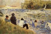 Georges Seurat Bathers oil